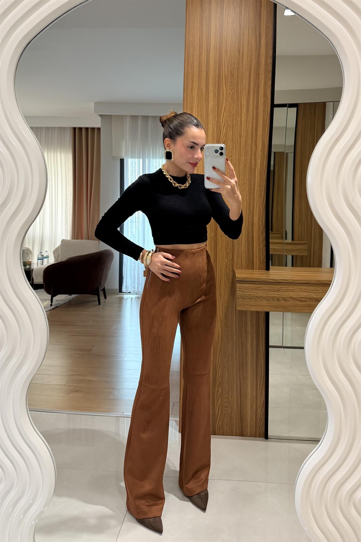 Stew Kiremit Süet Pantolon