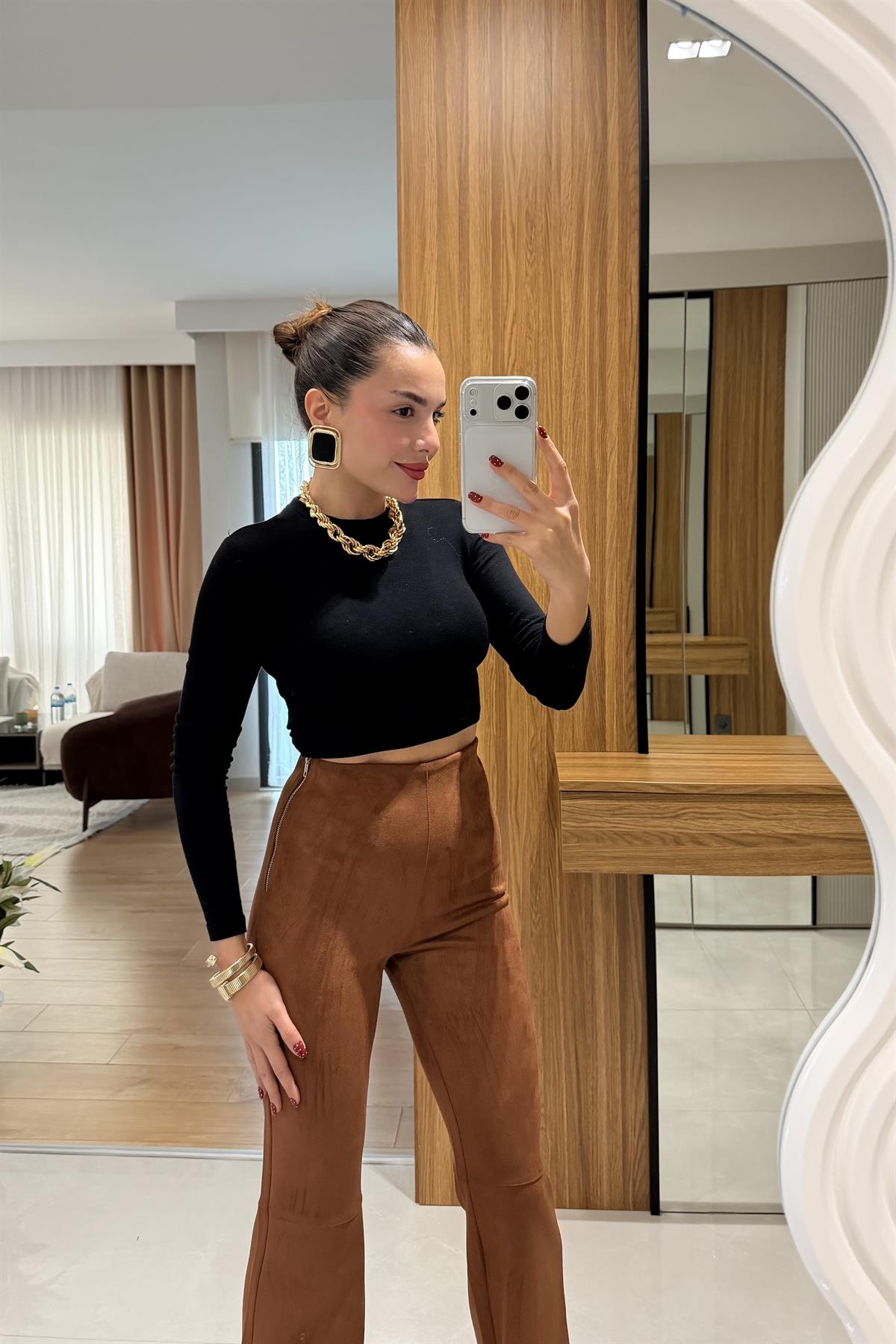 Stew Kiremit Süet Pantolon