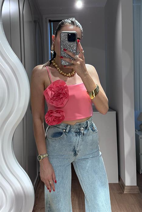 Tammy Orjinal  Çapraz Düğmeli Palazzo Jean