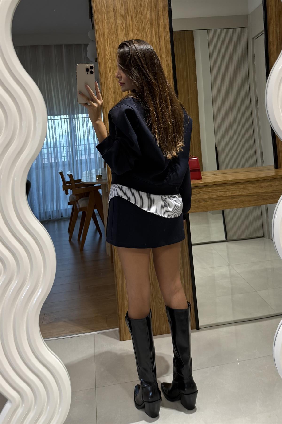 Tegan Bel Detaylı Etek