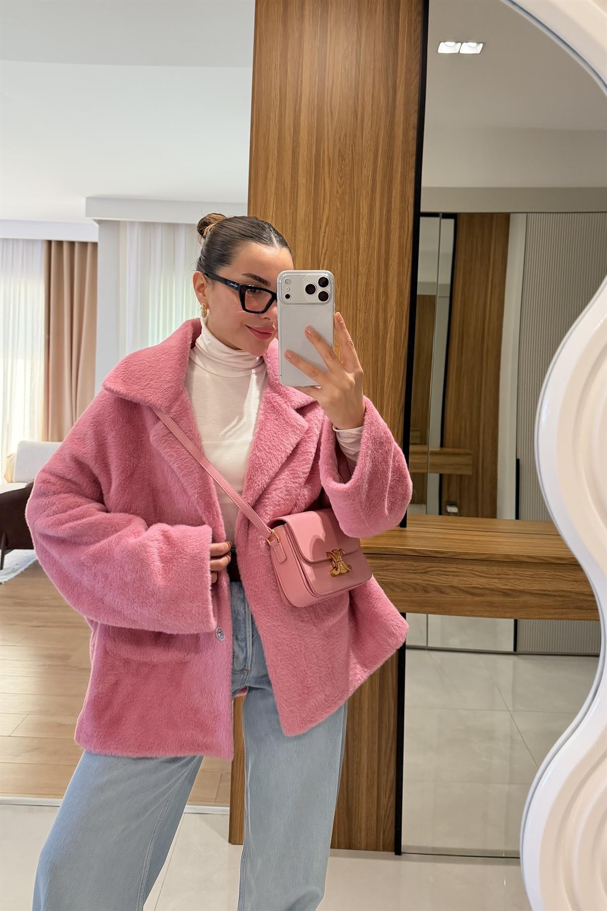 Thana Pembe Premium Peluş Kaban