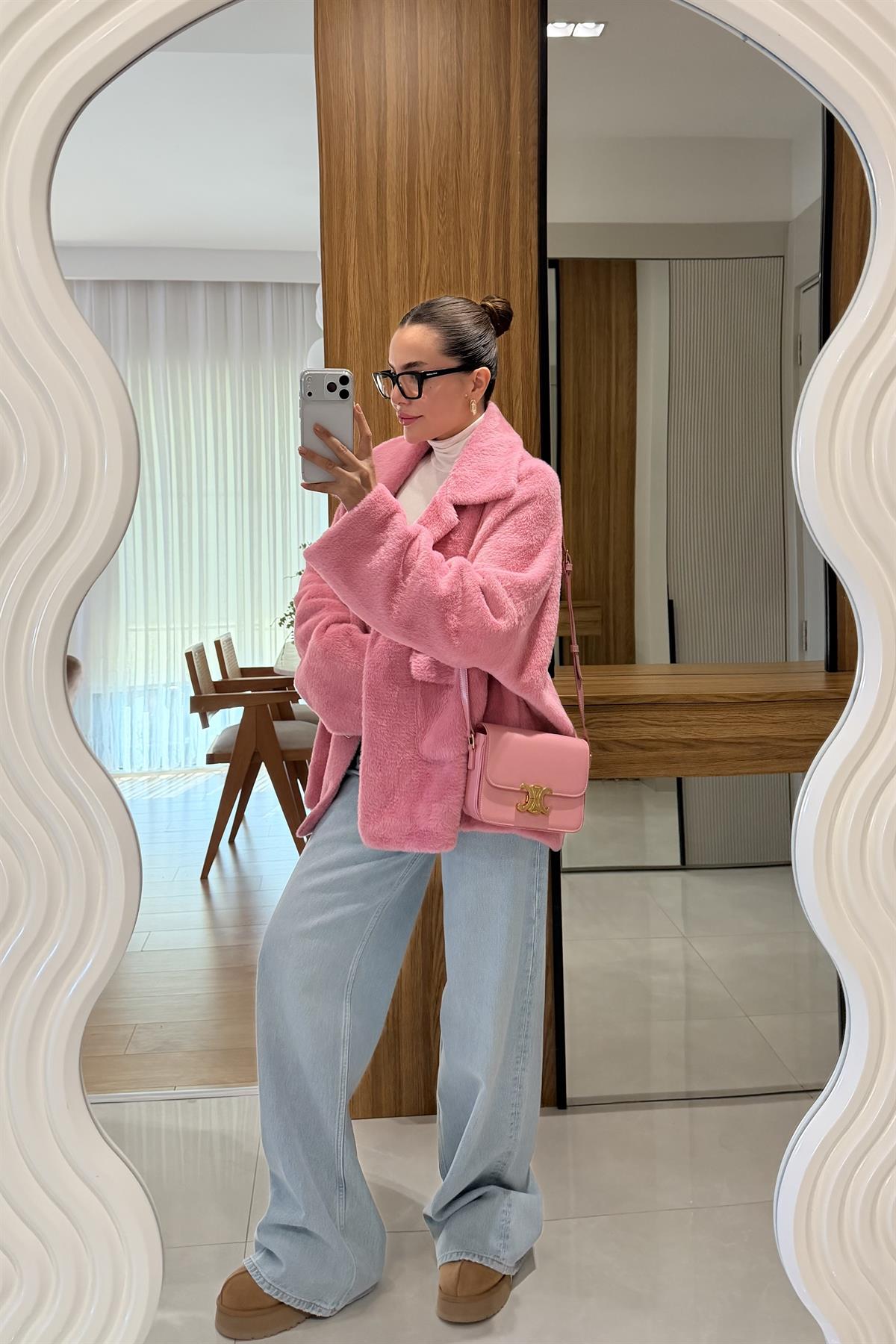 Thana Pembe Premium Peluş Kaban