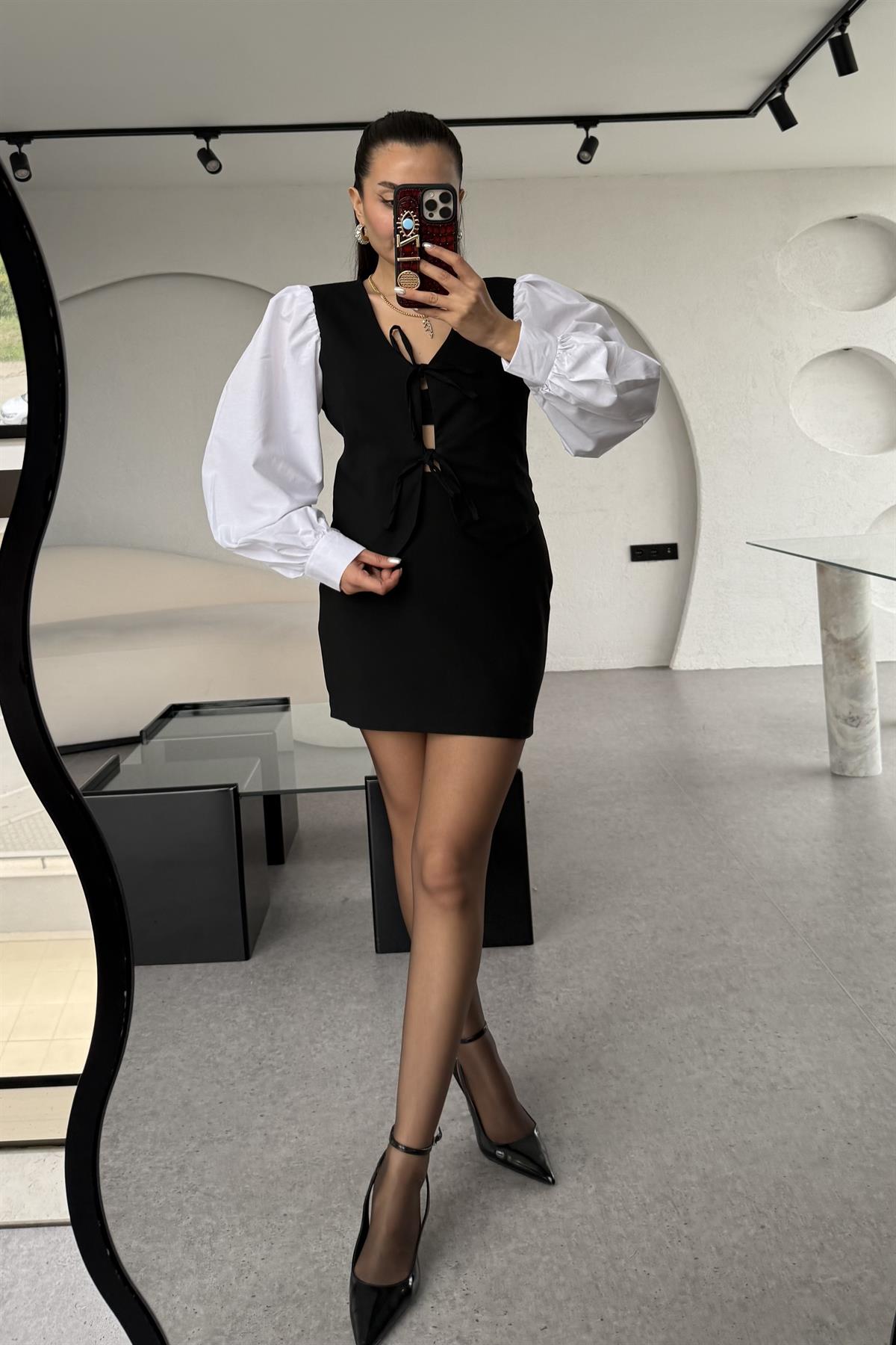 Thistle Siyah Mini Etek 