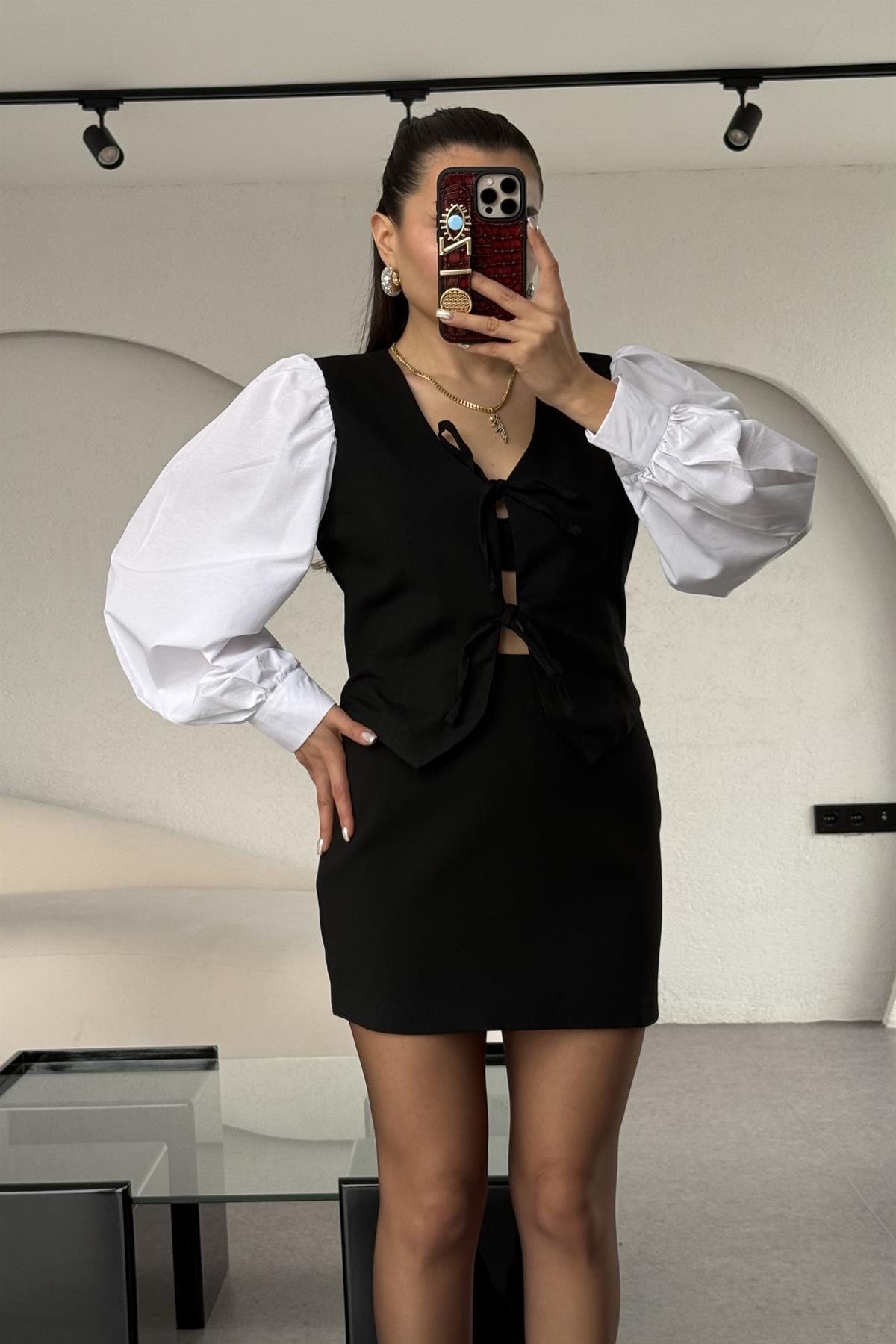 Thistle Siyah Mini Etek 