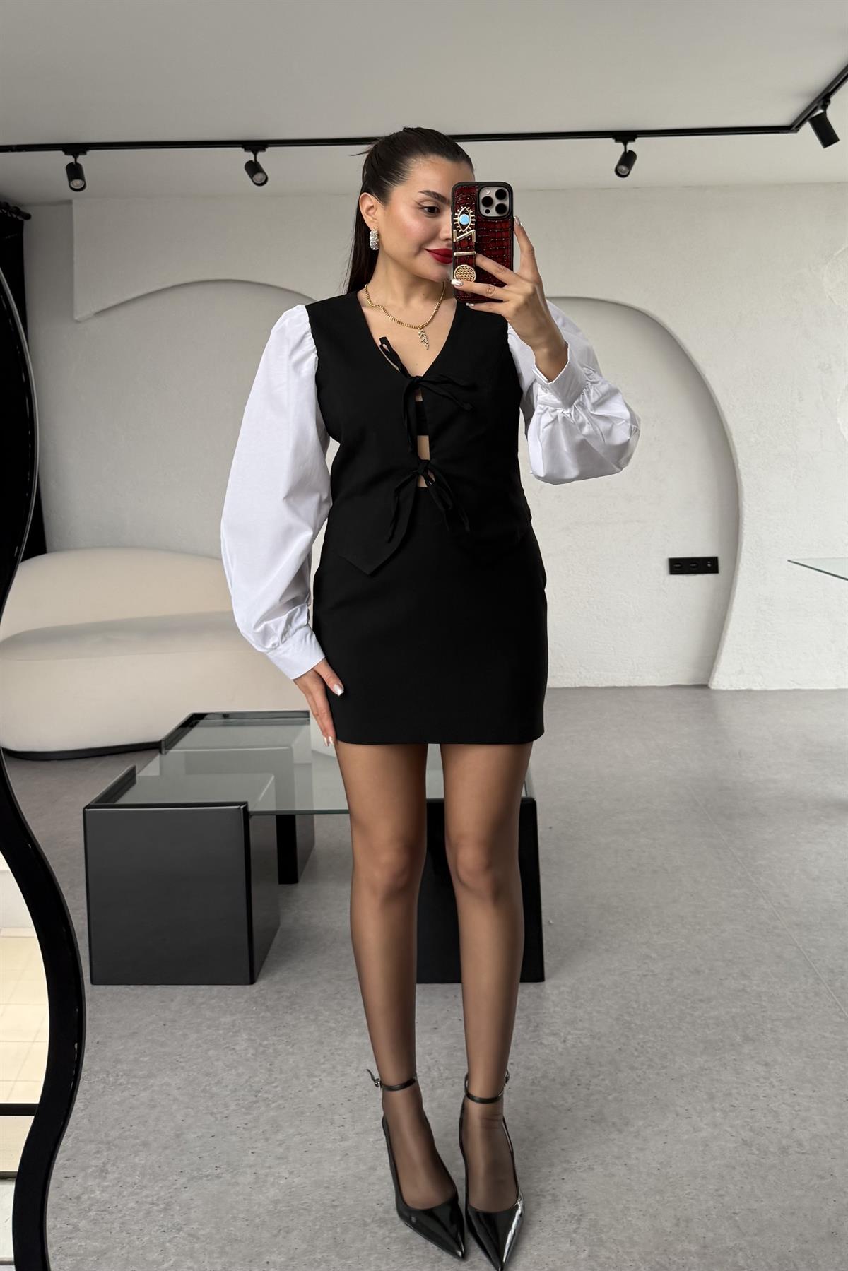 Thistle Siyah Mini Etek 