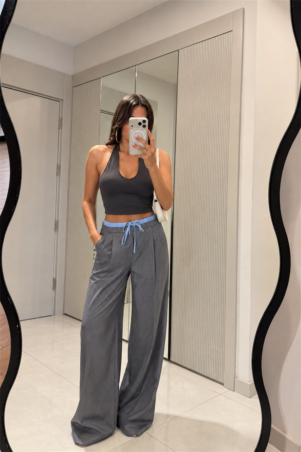 Toeard Füme Bel Detaylı Pantolon