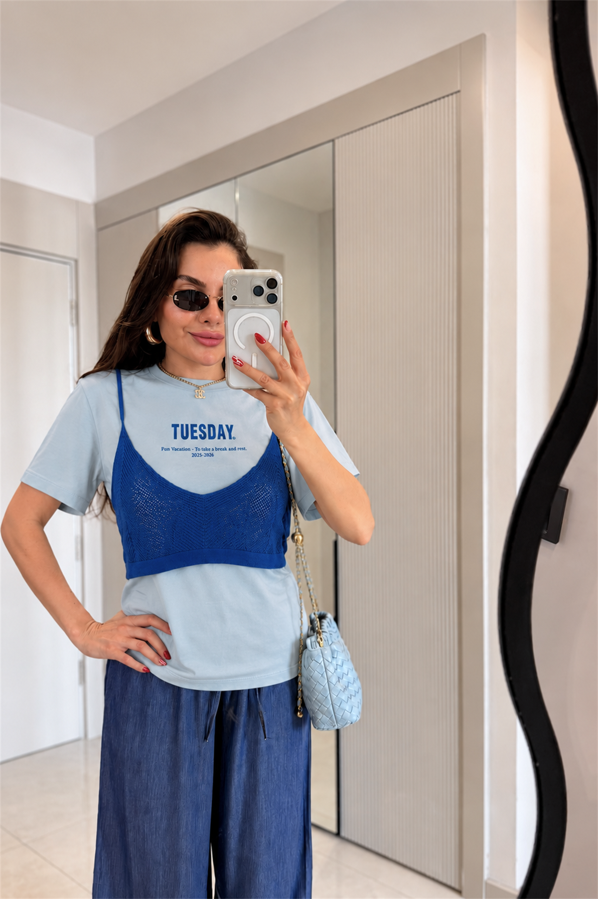 Tuesday İki Parça Mavi Tshirt