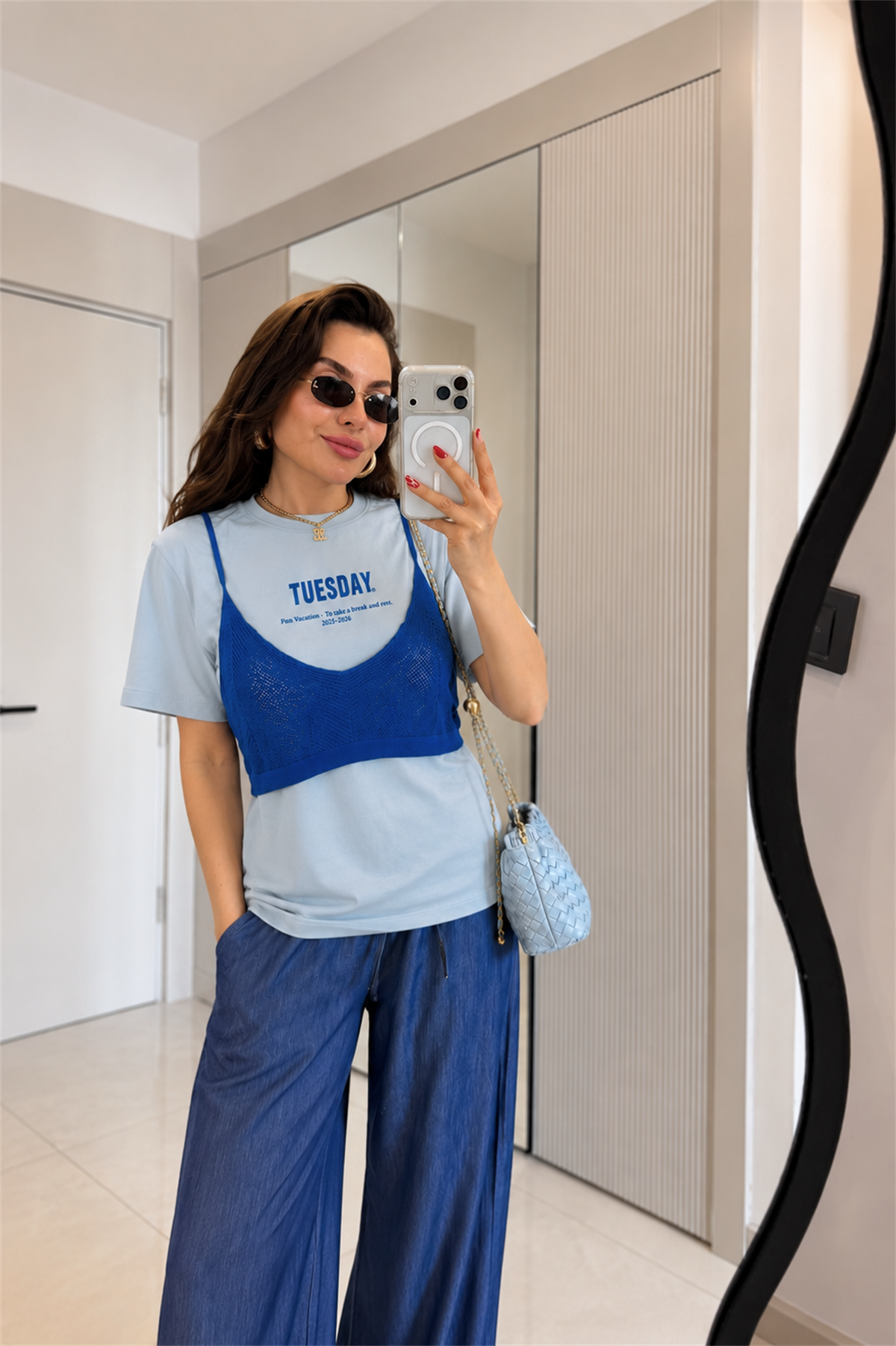 Tuesday İki Parça Mavi Tshirt