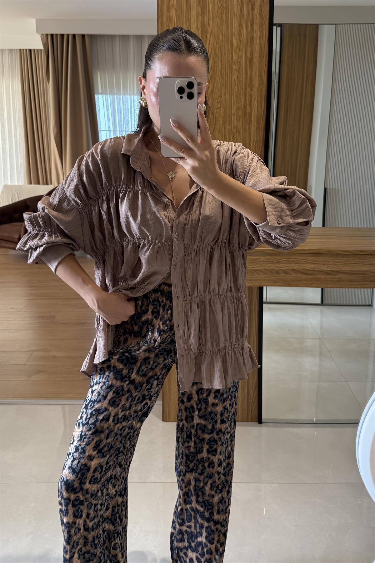 Urbina Kahve Gipe Gömlek