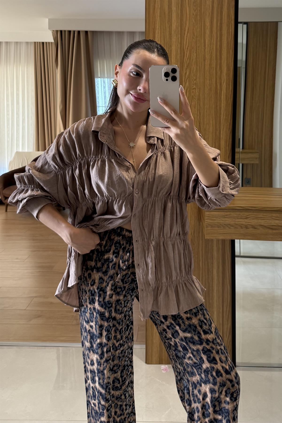 Urbina Kahve Gipe Gömlek