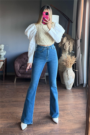 Utica midblue ispanyol jean