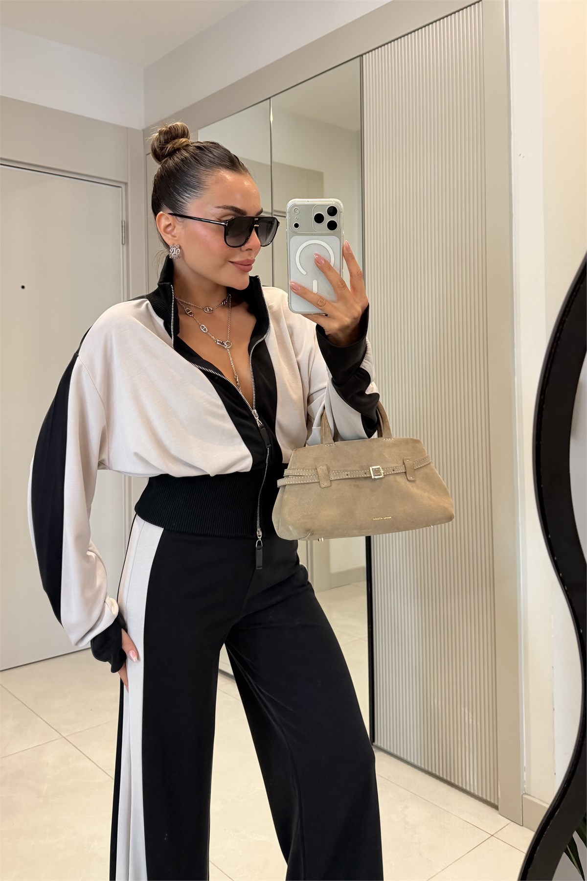 Valerie Krem Garnili Modal Takım