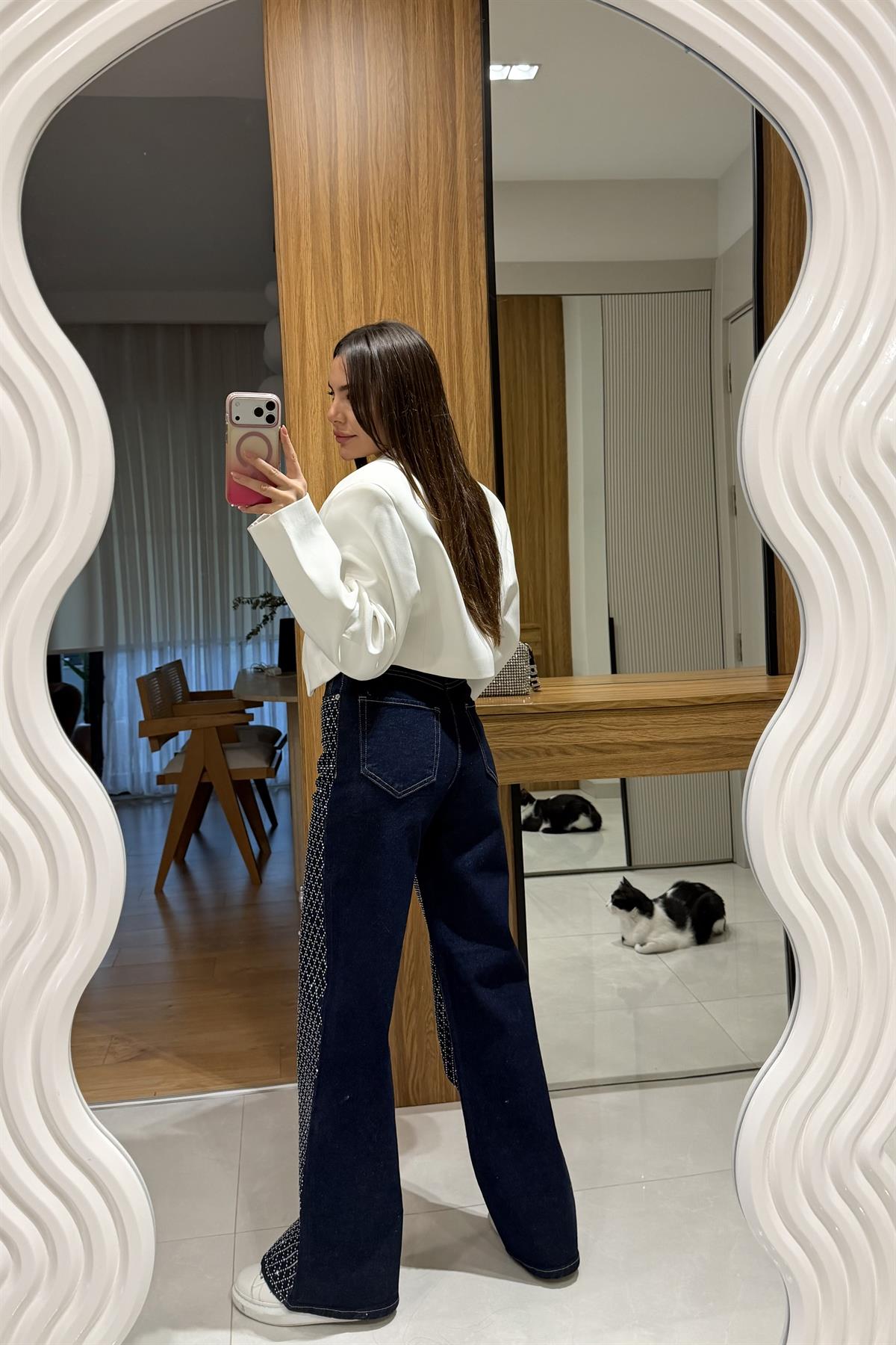 Vanessa Darkblue Taşlı Jean