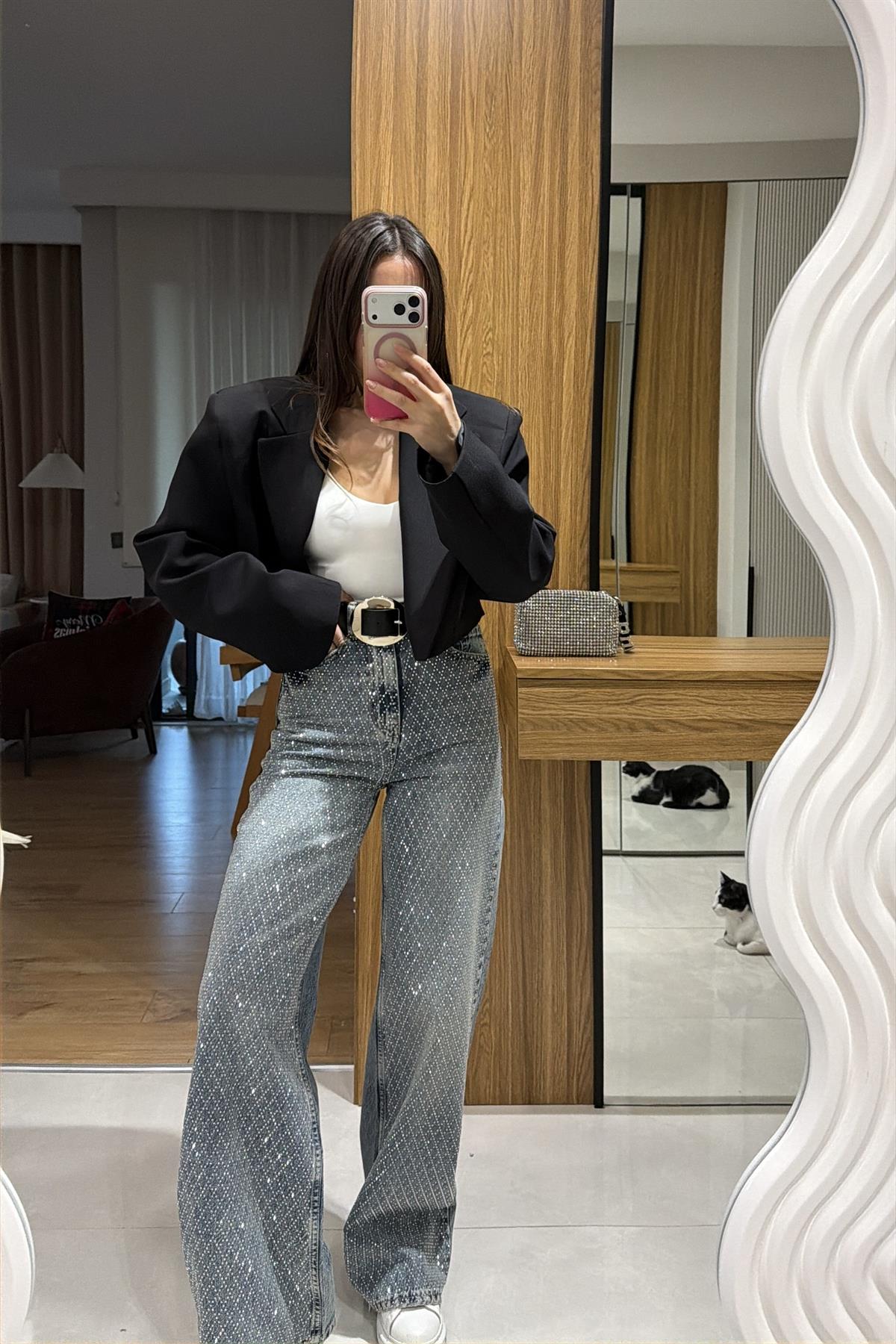 Vanessa Lightblue Taşlı Jean