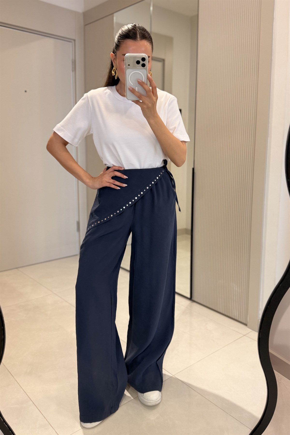 Vanetta Beyaz Bisiklet Yaka Dilvin Tshirt