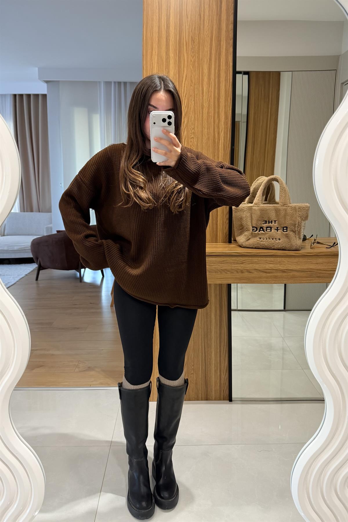 Velasy Siyah İçi Şardonlu Toparlayıcı Tayt 