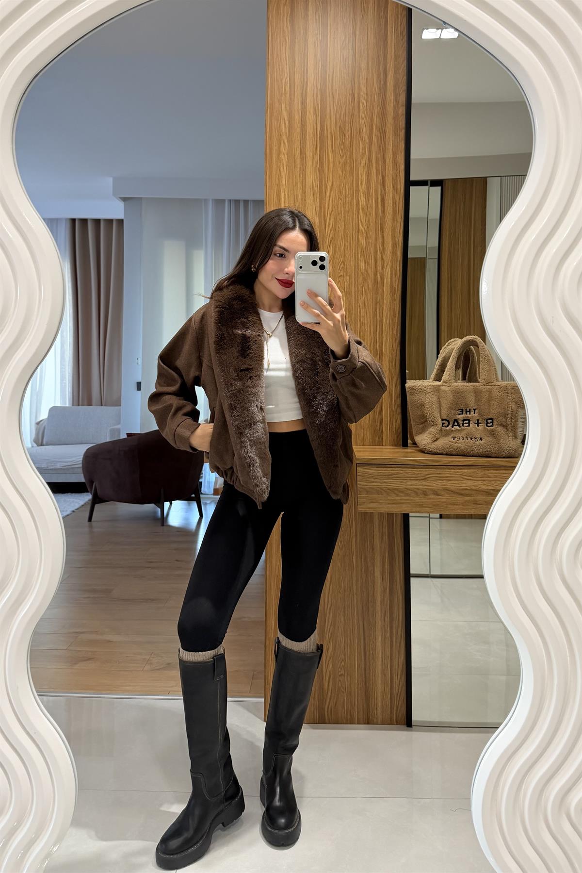 Velasy Siyah İçi Şardonlu Toparlayıcı Tayt 