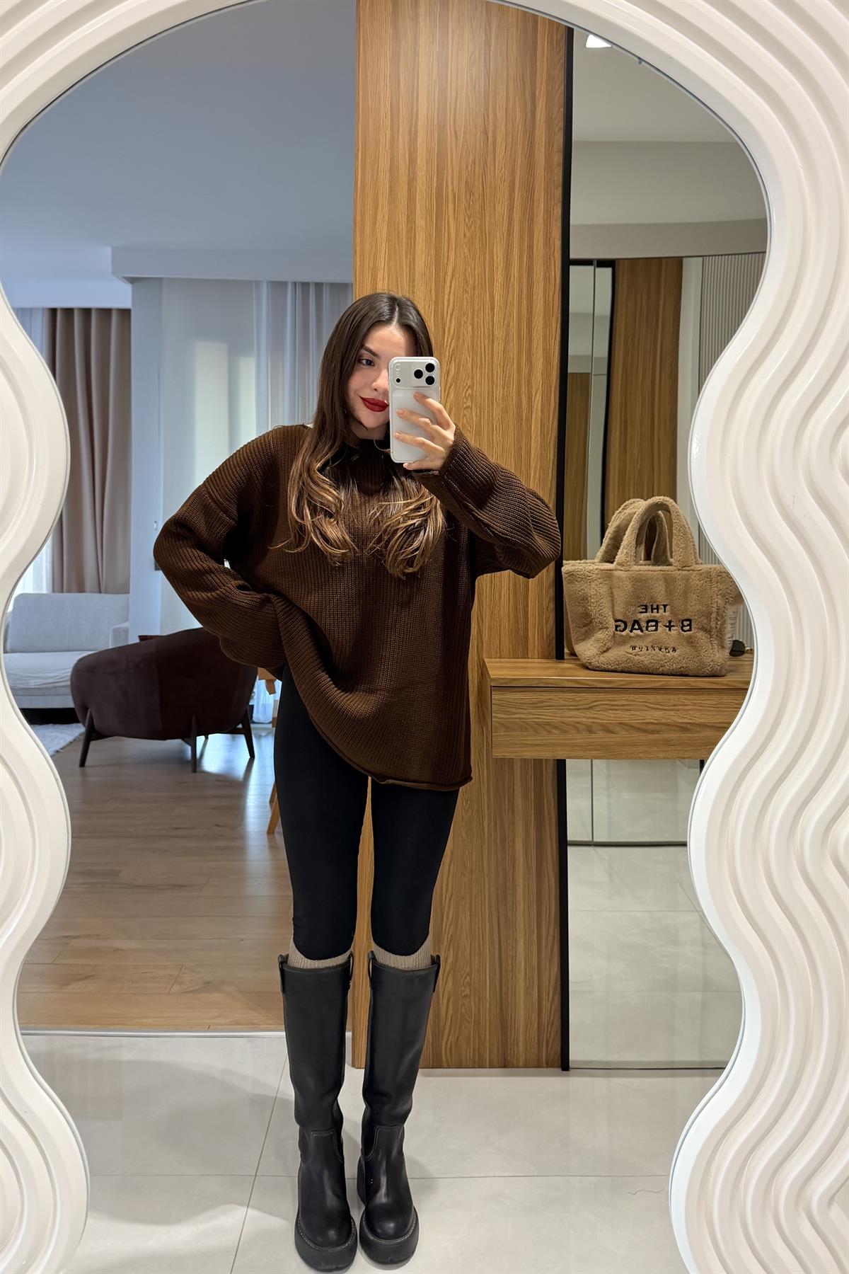 Velasy Siyah İçi Şardonlu Toparlayıcı Tayt 