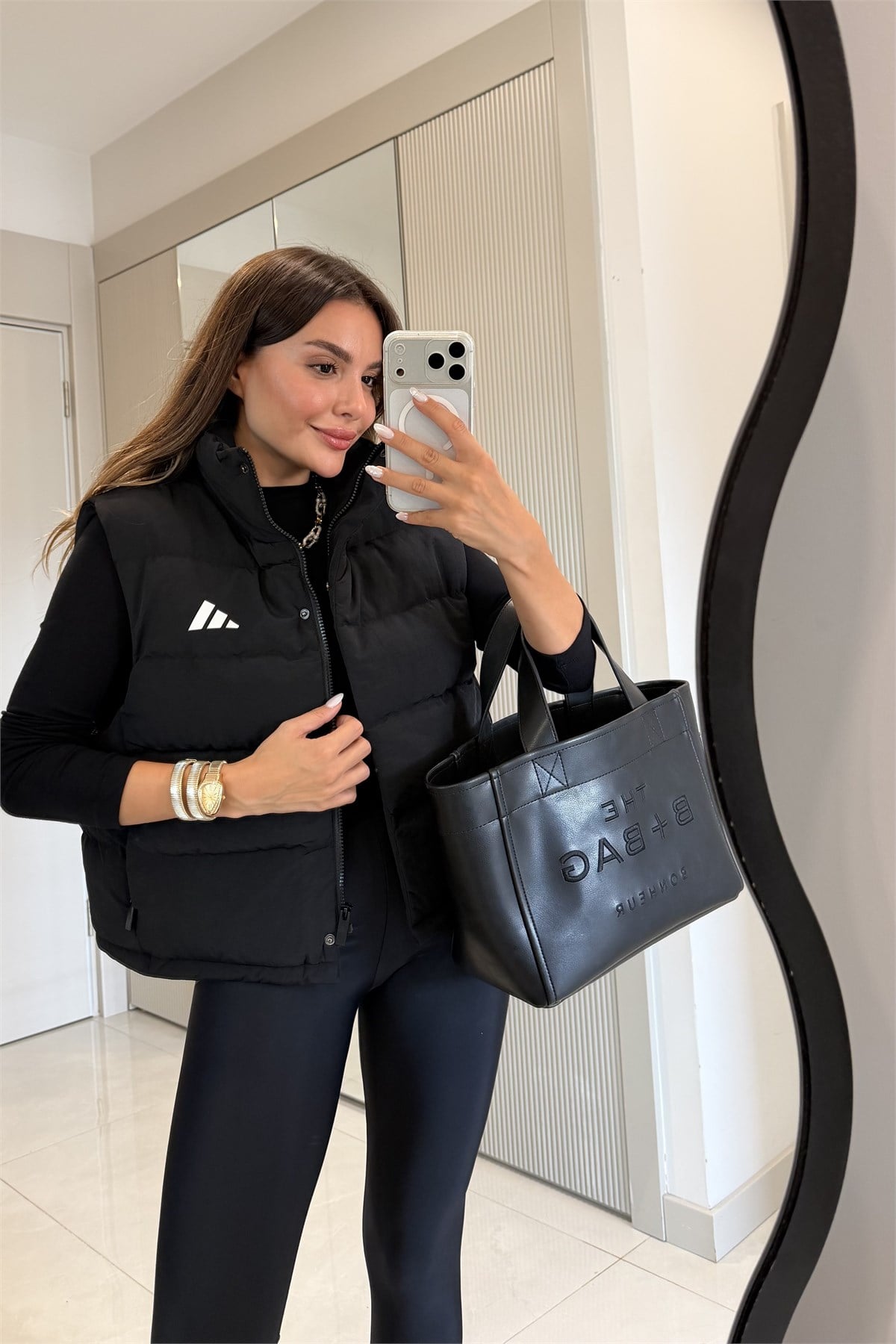 Velior Siyah Marka Model Şişme Yelek