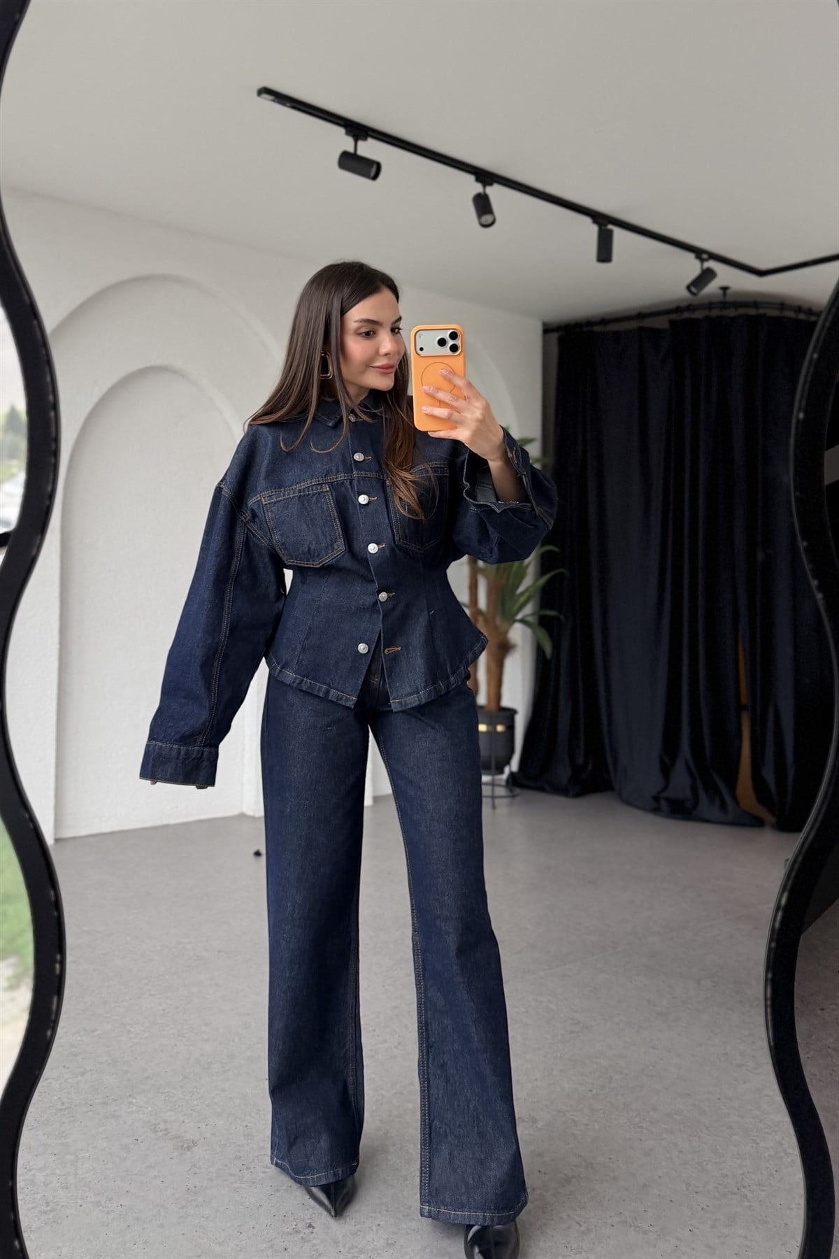 Ventura Denim Belden Oturmalı Takım