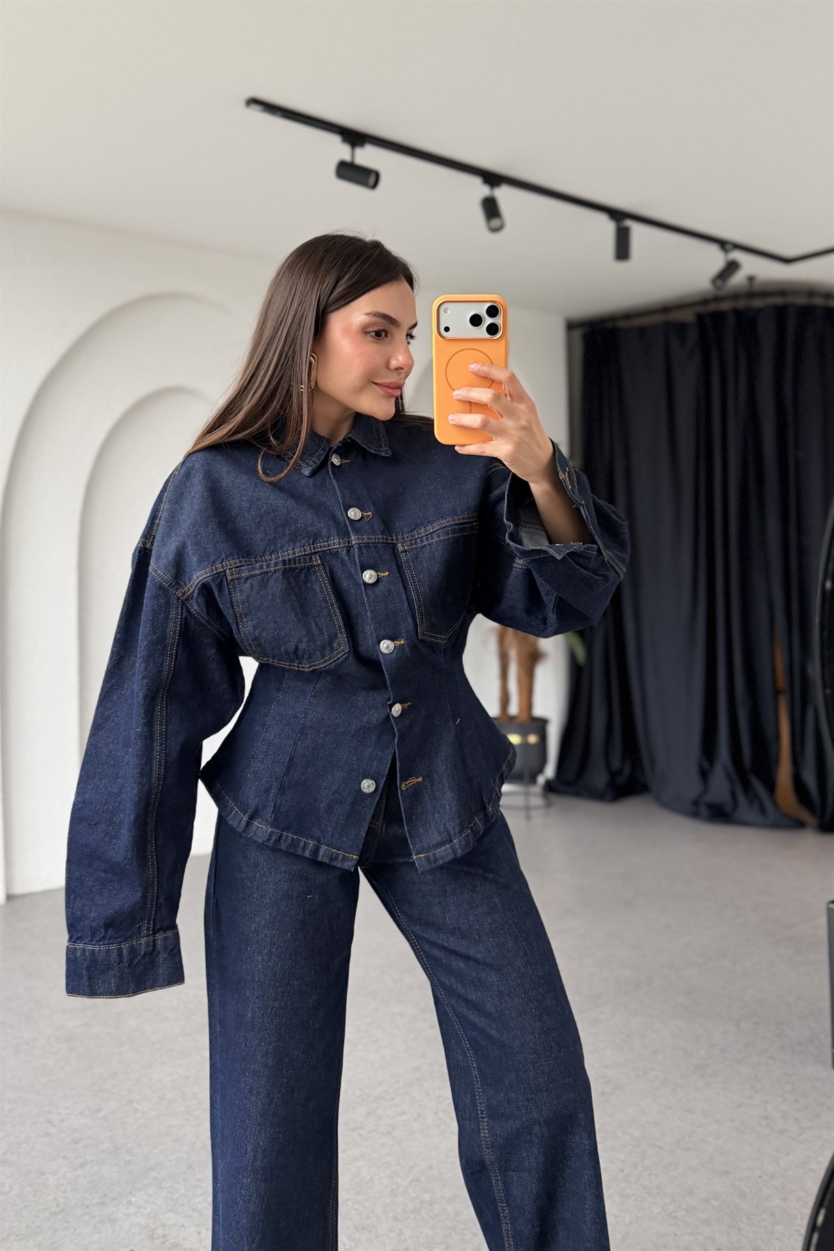 Ventura Denim Belden Oturmalı Takım