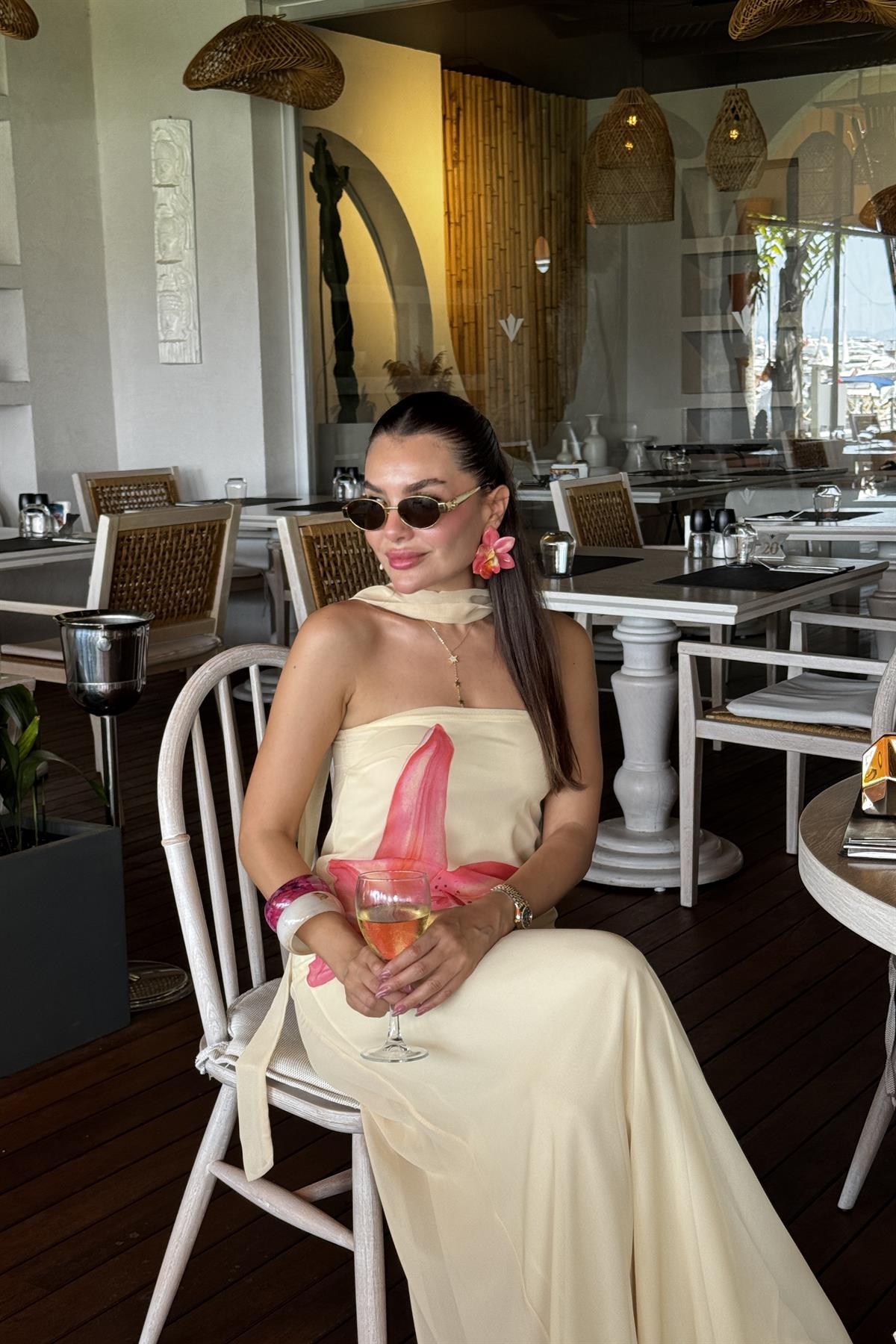 Verena Tasarım Çiçek Desen Elbise 