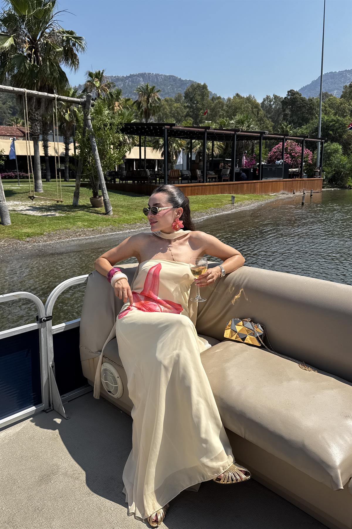 Verena Tasarım Çiçek Desen Elbise 