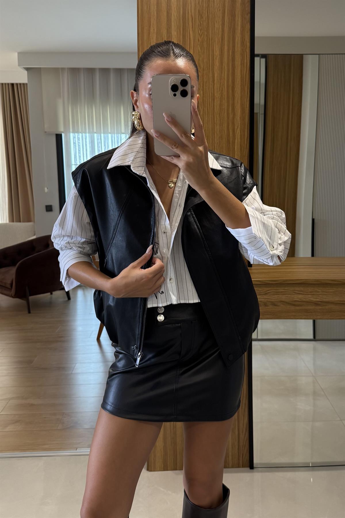 Vesie Deri Mini Etek