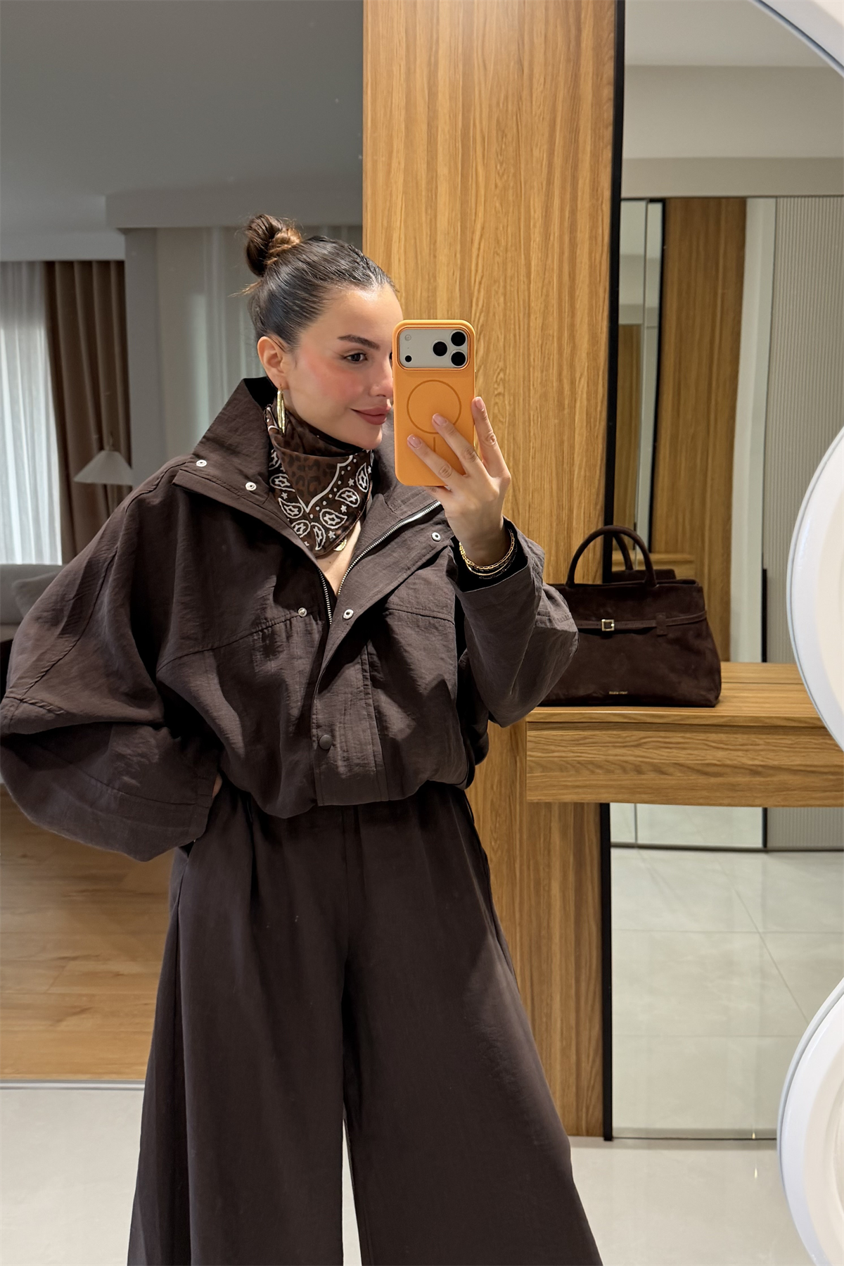 Vessi Kahve Premium Bomber İkili Takım