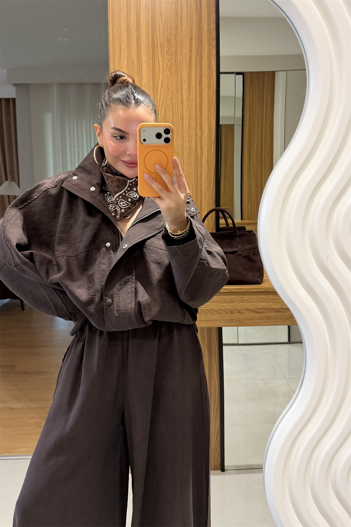 Vessi Kahve Premium Bomber İkili Takım