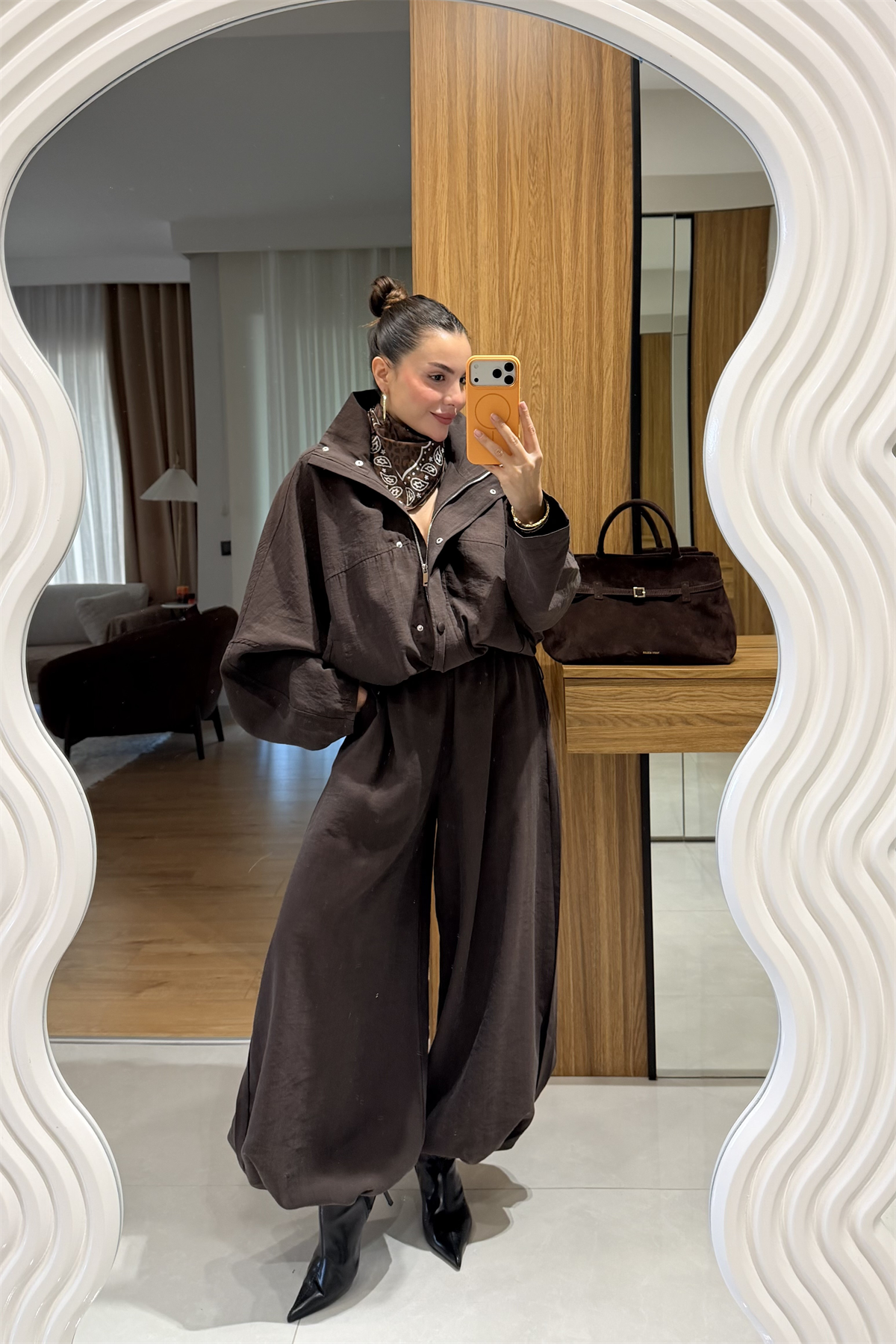 Vessi Kahve Premium Bomber İkili Takım