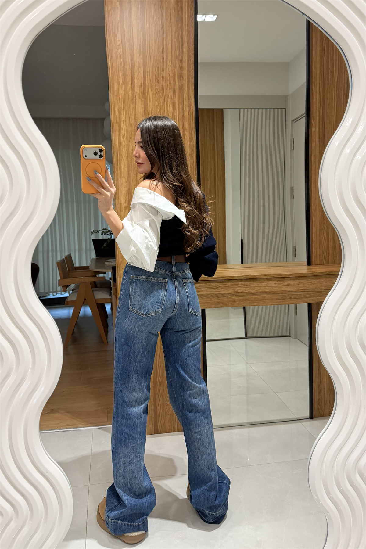 Vibra Midblue Wide Leg Jean