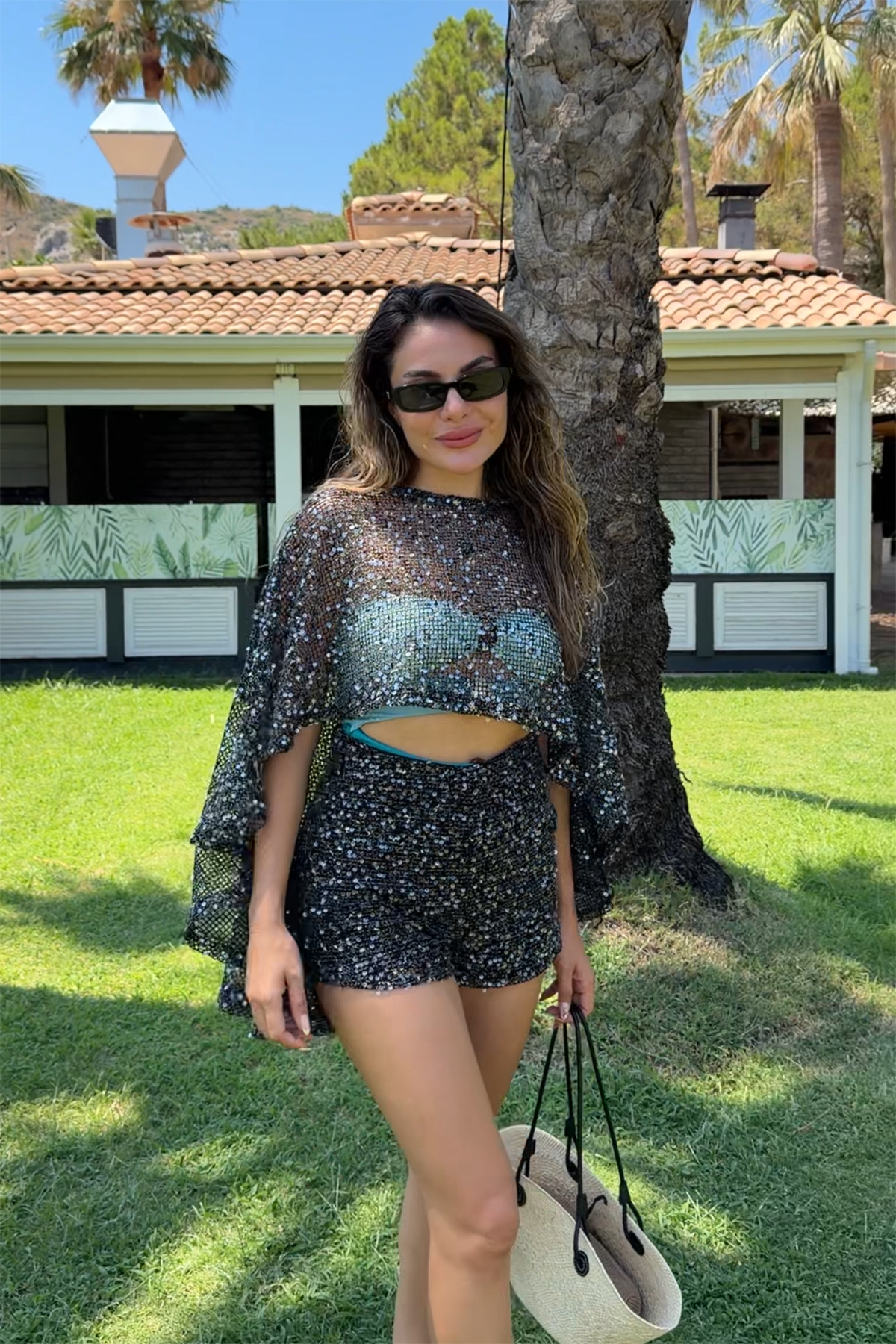 Victoria Pulpayet Beachwear Şortlu Takım