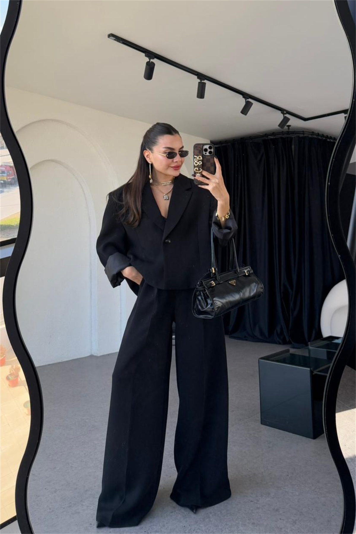 Vitabella Siyah Premium Blazer Takım
