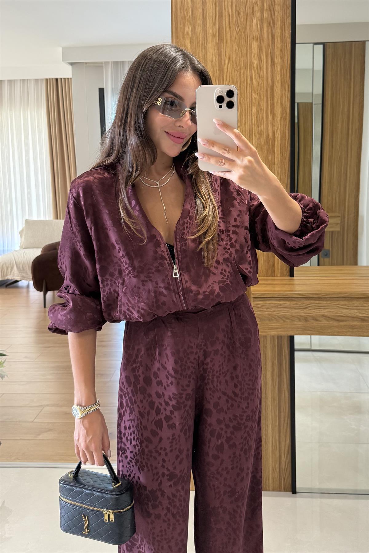 Vittoria Bordo Saten Ceket