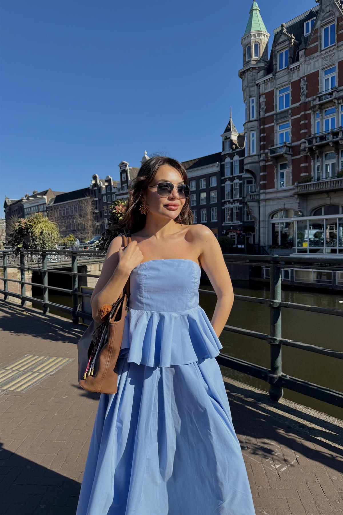 Wallen Mavi Kloş Etekli Premium Takım