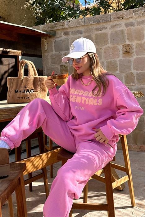 Wardrobe Essentials Pembe Eşofman Takım