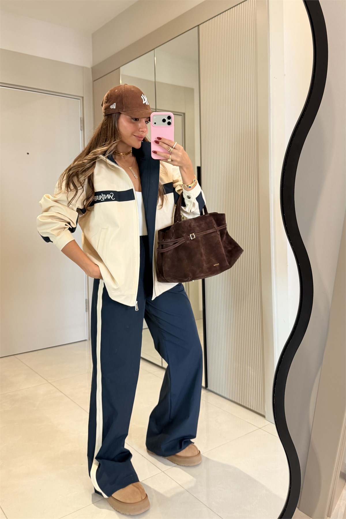 Warren Ekru Ceket Marka Model Pantolonlu Takım