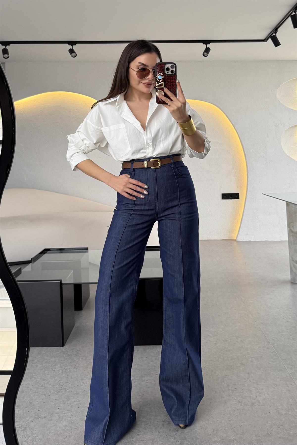 Enrico Çımalı Denim Pantolon  