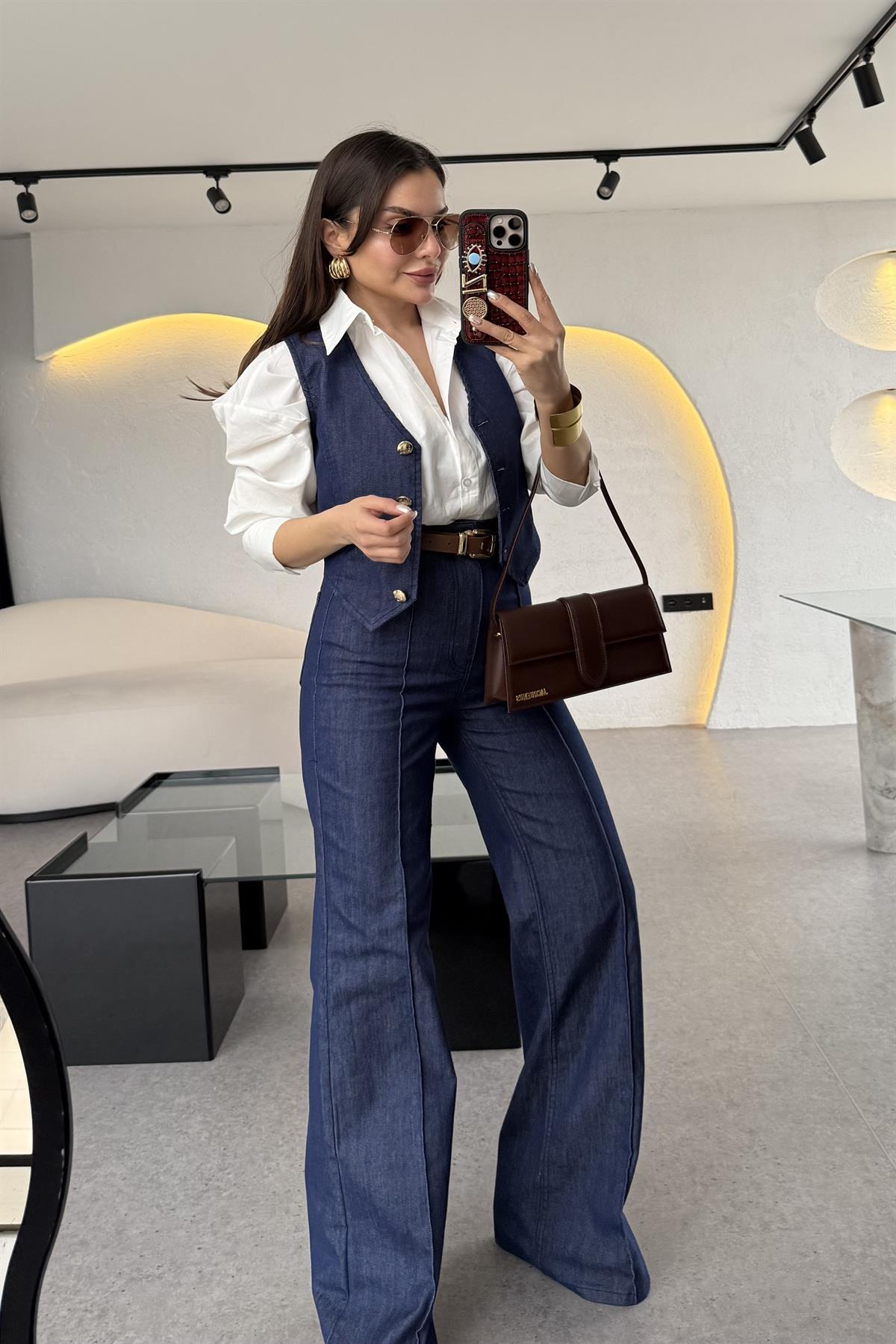 Enrico Çımalı Denim Pantolon  