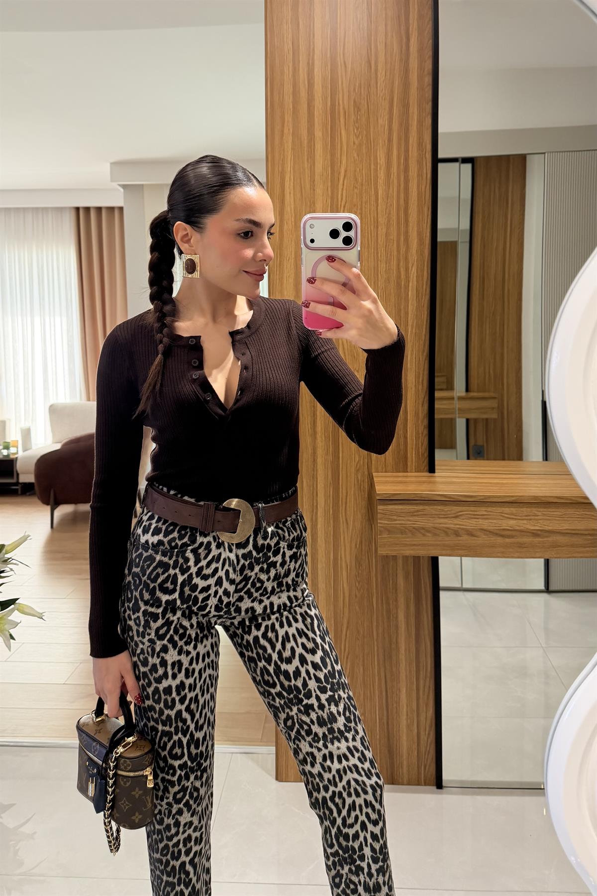 Wilfred Acı Kahve Düğmeli Fitilli Body 