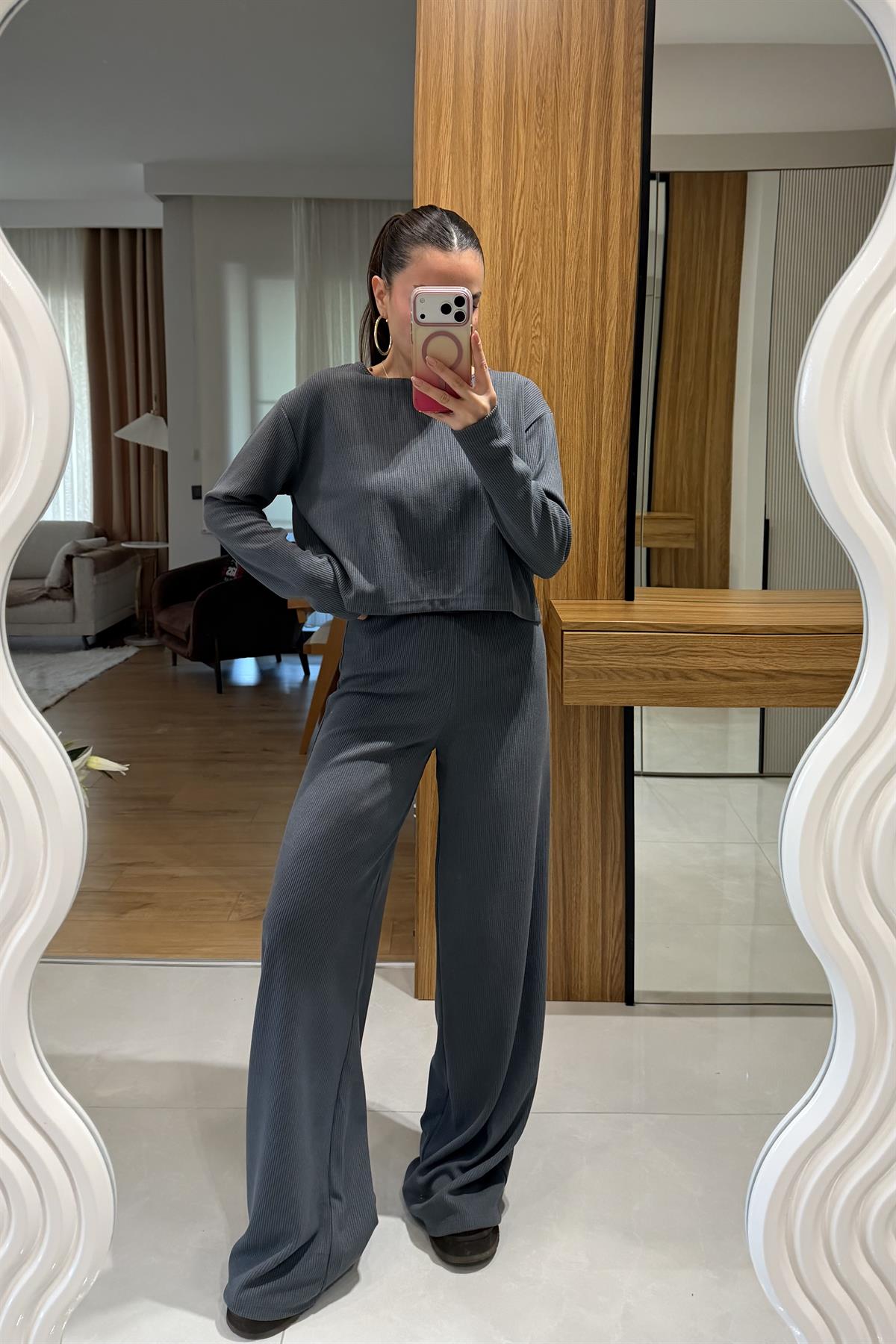 Wilma Antrasit Fitilli İkili Takım