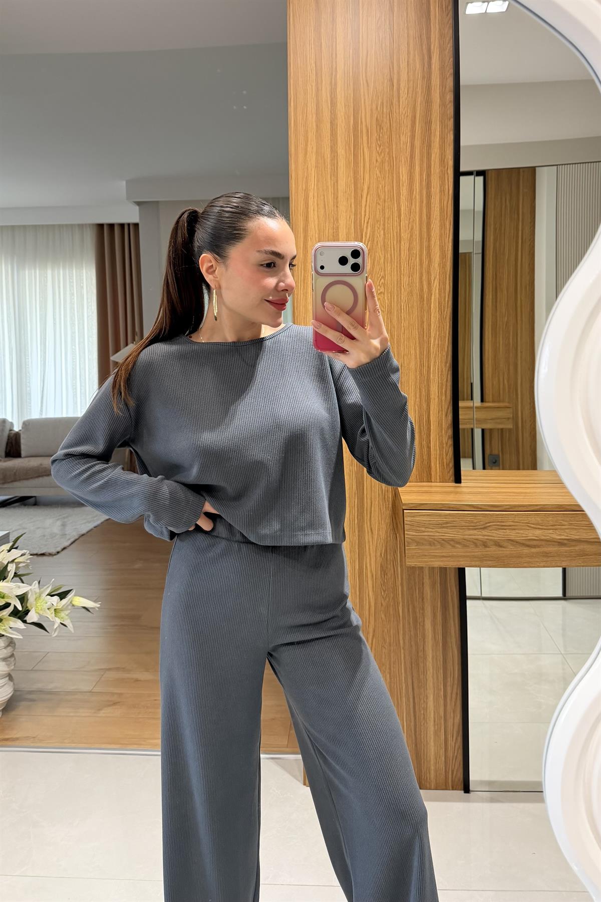 Wilma Antrasit Fitilli İkili Takım