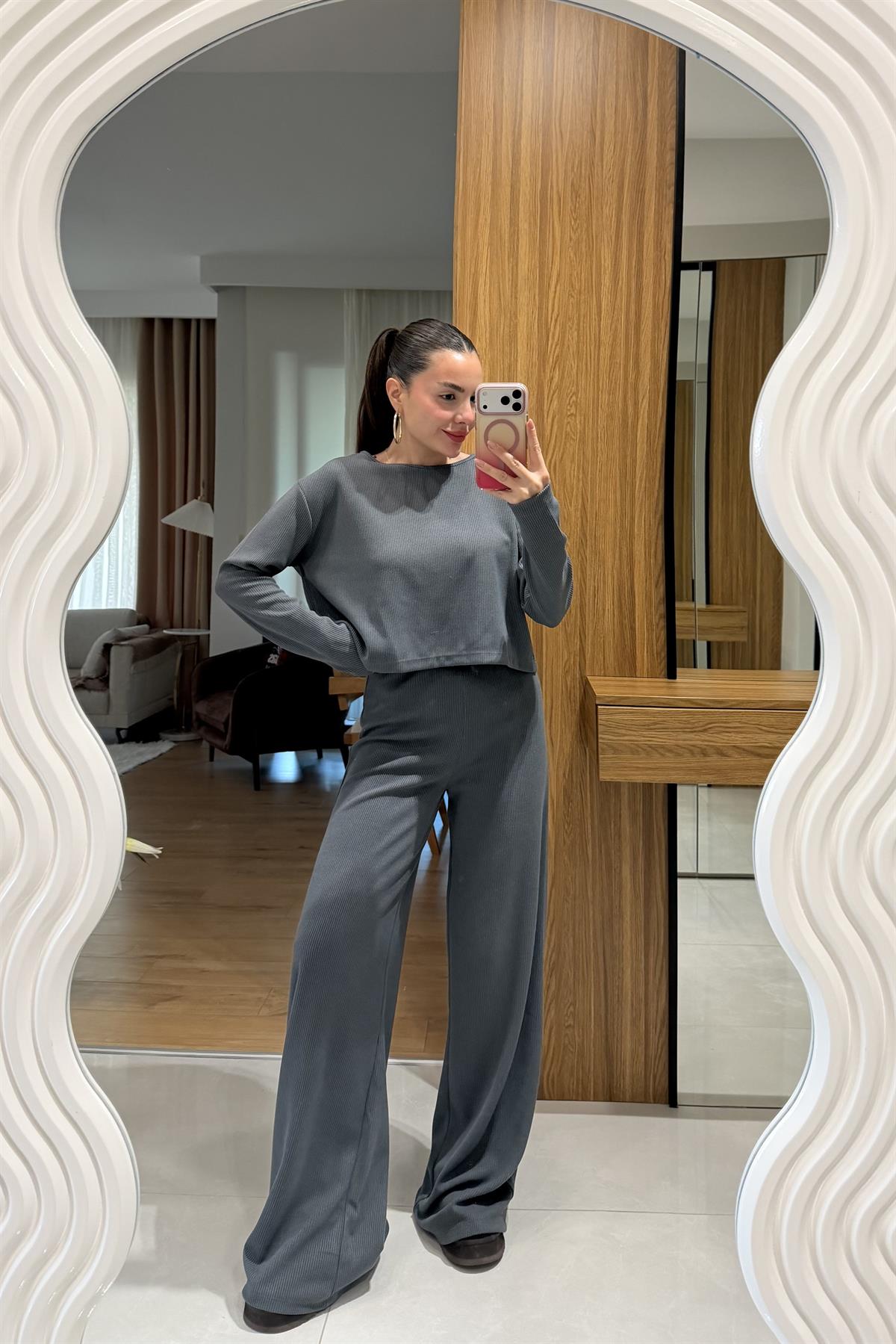 Wilma Antrasit Fitilli İkili Takım