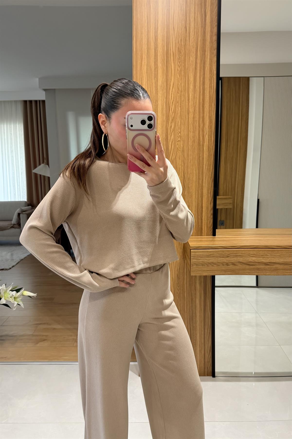 Wilma Sütlü Kahve Fitilli İkili Takım