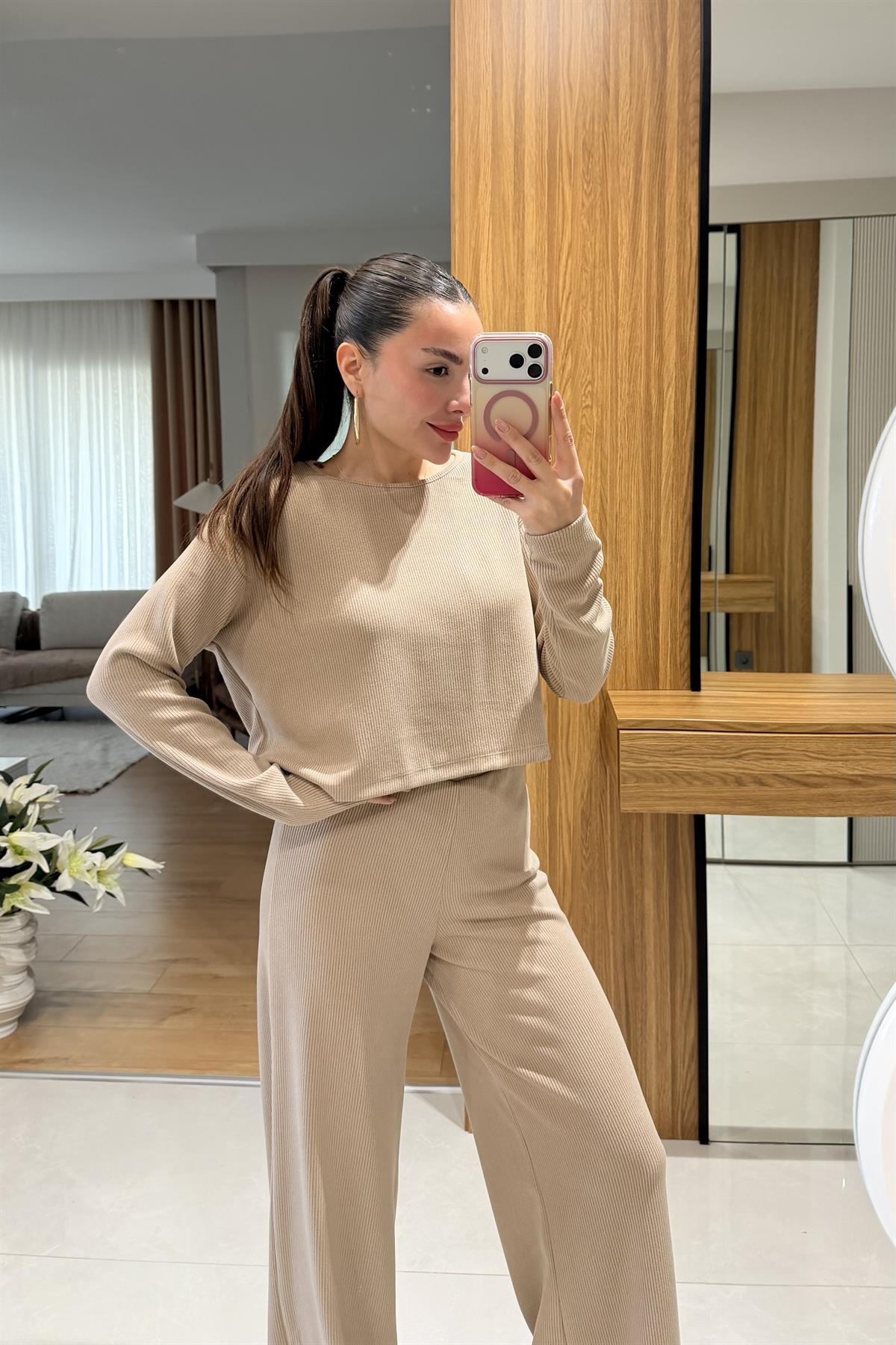 Wilma Sütlü Kahve Fitilli İkili Takım