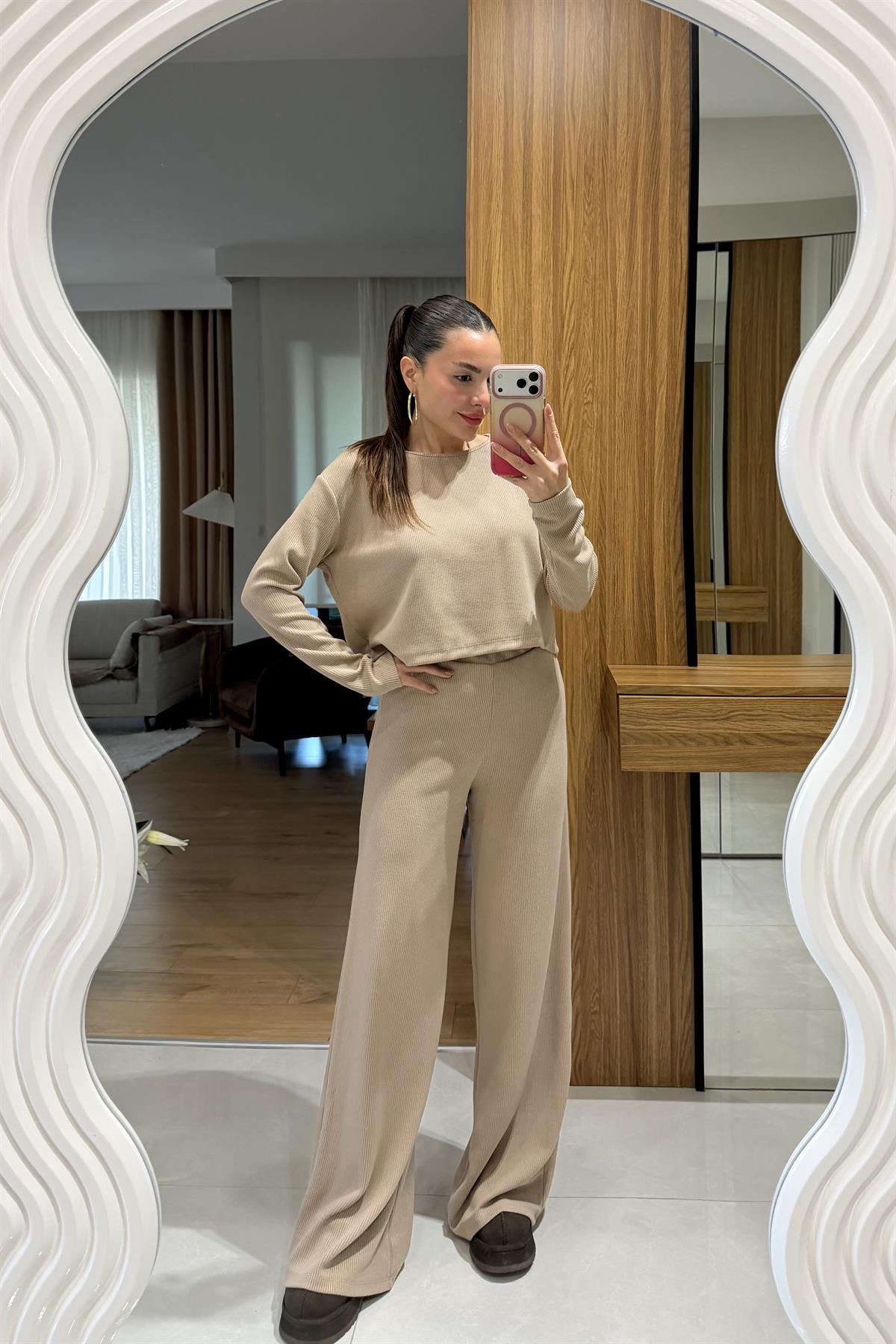 Wilma Sütlü Kahve Fitilli İkili Takım