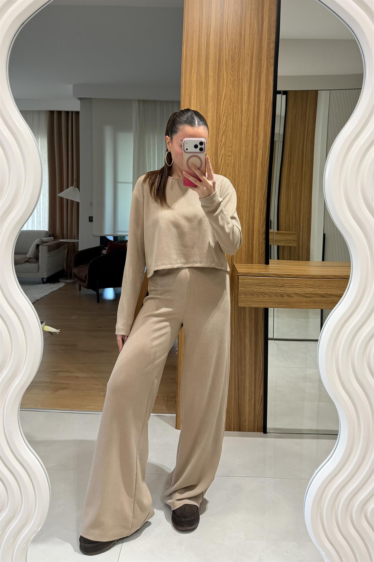 Wilma Sütlü Kahve Fitilli İkili Takım