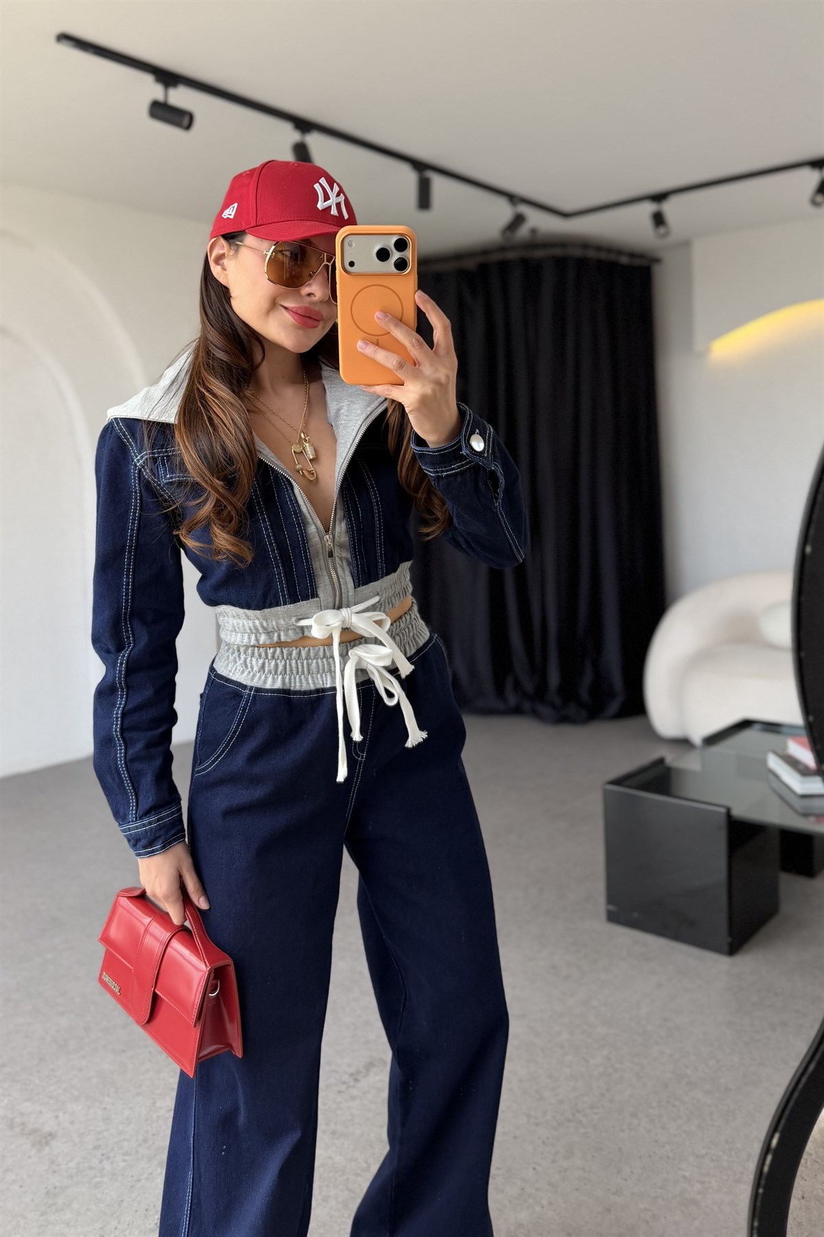 Wiser Darkblue Denim Karışımlı Takım