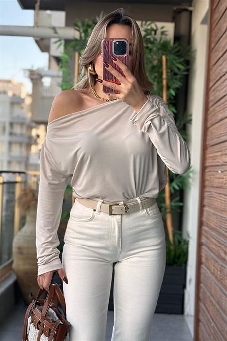 Ysl Gold Tokalı Krem Kemer
